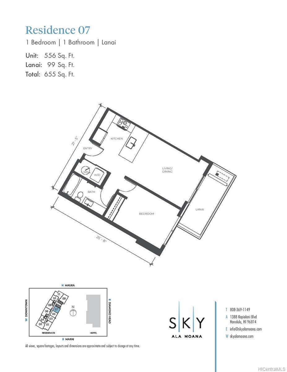 1388 Kapiolani Boulevard #3107, Honolulu, HI 96814